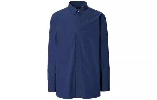 Jil Sander X FW20 Jil Sander Collaboration Series Рубашка мужская синяя Uniqlo, синий