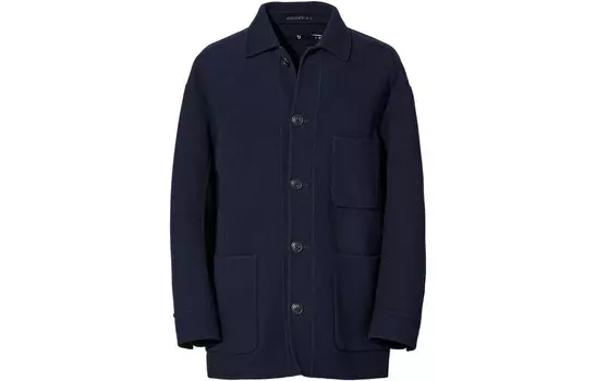 Куртка-рубашка Uniqlo +J Wool Blended Oversized, 69 темно-синий