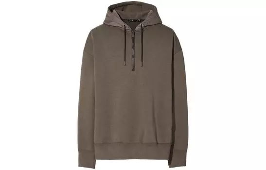 Jil Sander X FW20 Jil Sander Collaboration Series Толстовка мужская оливковая Uniqlo, оливковый