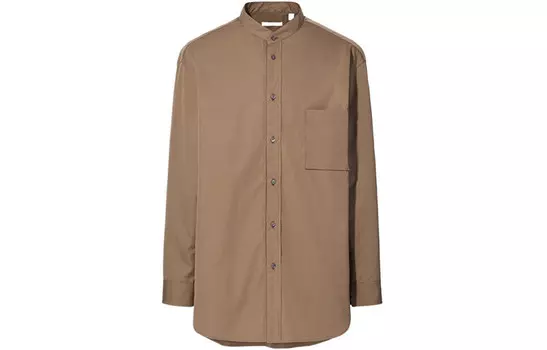 Jil Sander X FW20 Jil Sander Collaboration Series Рубашка мужская светло-кофейного цвета Uniqlo, цвет Light Coffee
