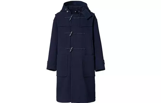 Пальто мужское Uniqlo +J Wool Oversized, 69 темно-синий