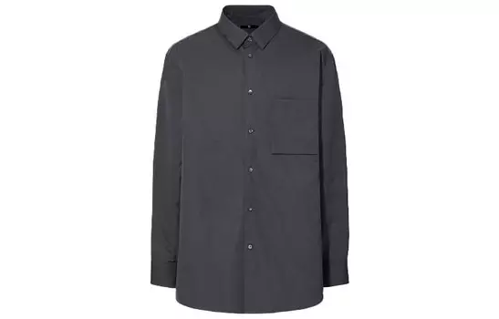Jil Sander X FW20 Jil Sander Collaboration Series Рубашка мужская серая Uniqlo, серый