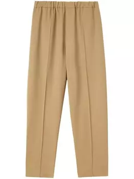 Jil Sander зауженные брюки с эластичным поясом, нейтральный цвет
