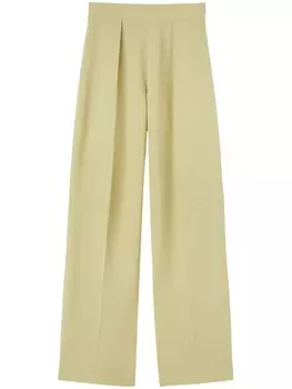 Jil Sander зауженные брюки с завышенной талией, зеленый