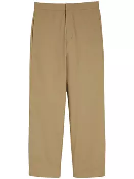 Jil Sander зауженные брюки строгого кроя, нейтральный