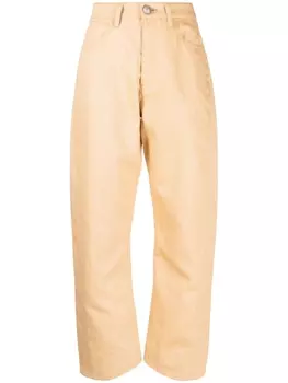 Jil Sander зауженные джинсы с завышенной талией, нейтральный цвет