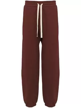Jil Sander зауженные спортивные брюки, коричневый