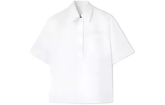 JIL SANDER Женская рубашка-поло SS24, белая