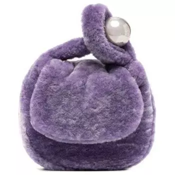 JIL SANDER Женские шерстяные клатчи-трубы, лавандово-фиолетовые