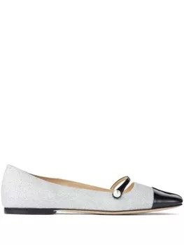 Jimmy Choo балетки Elisa, серебристый