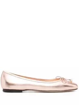 Jimmy Choo балетки Elme с эффектом металлик, розовый