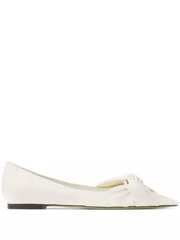 Jimmy Choo балетки Hedera с узлом, белый