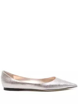 Jimmy Choo балетки Love, серебряный