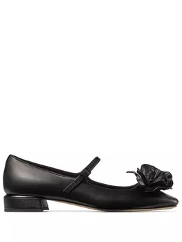 Jimmy Choo балетки Rose с аппликацией, черный