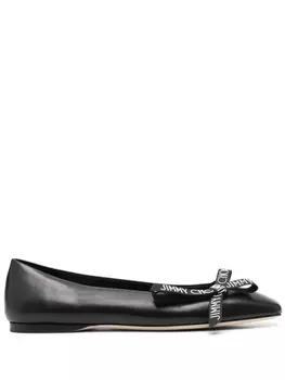Jimmy Choo балетки Veda с бантом, черный