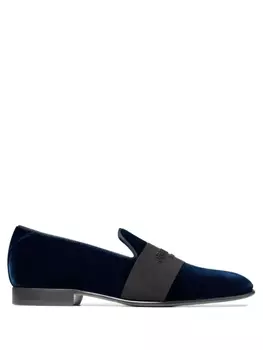 Jimmy Choo бархатные слиперы Thame, синий