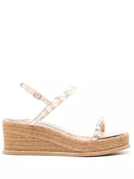 Jimmy Choo босоножки Amatuus 60 на танкетке, розовый