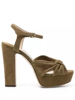 Jimmy Choo босоножки Heloise 120, зеленый