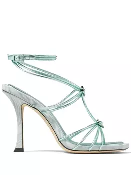 Jimmy Choo босоножки Indiya 100, зеленый