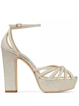 Jimmy Choo босоножки Isra 120, золотистый