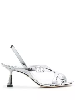 Jimmy Choo босоножки Jess 65, серебристый