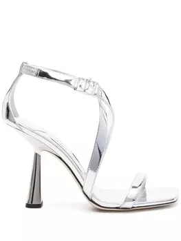 Jimmy Choo босоножки Jessica 100, серебристый