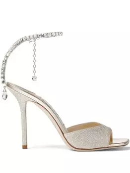Jimmy Choo босоножки Saeda 100, золотистый