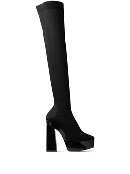 Jimmy Choo ботфорты Giome 140 на платформе, черный