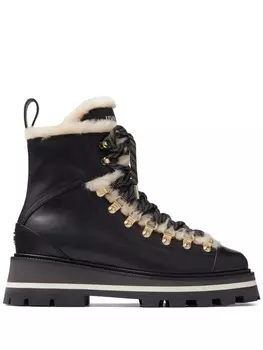 Jimmy Choo ботинки Chike с подкладкой из овчины, черный