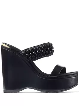 Jimmy Choo декорированные босоножки Amoure, черный
