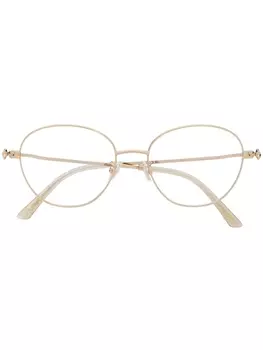 Jimmy Choo Eyewear очки в круглой оправе, золотистый