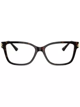 Jimmy Choo Eyewear очки в оправе черепаховой расцветки, коричневый