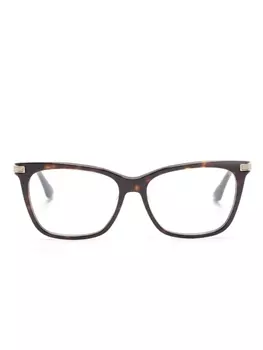 Jimmy Choo Eyewear очки в оправе 'кошачий глаз' с блестками, коричневый