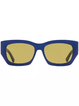Jimmy Choo Eyewear солнцезащитные очки Cami в прямоугольной оправе, синий