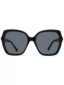 Jimmy Choo Eyewear солнцезащитные очки Manon /G в квадратной оправе, черный