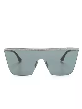 Jimmy Choo Eyewear солнцезащитные очки-маска Leahs, черный