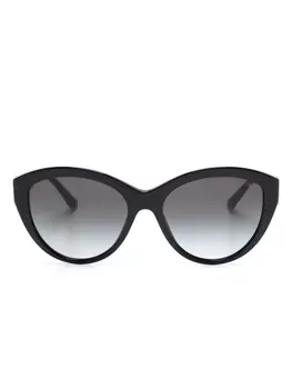 Jimmy Choo Eyewear солнцезащитные очки в круглой оправе, черный