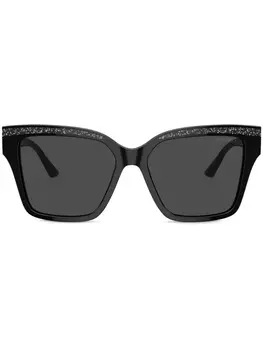 Jimmy Choo Eyewear солнцезащитные очки в квадратной оправе, черный