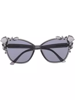 Jimmy Choo Eyewear солнцезащитные очки в оправе 'кошачий глаз', серый