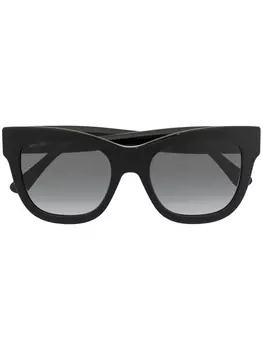 Jimmy Choo Eyewear солнцезащитные очки в оправе 'кошачий глаз', черный