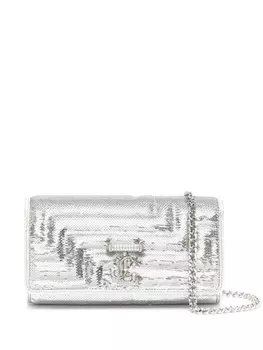 Jimmy Choo клатч Avenue с пайетками, серебристый