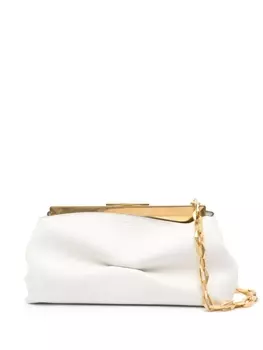 Jimmy Choo клатч Diamond Frame, нейтральный цвет