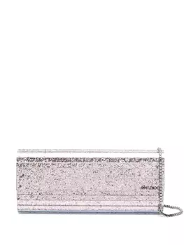 Jimmy Choo клатч Sweetie с блестками, серебристый