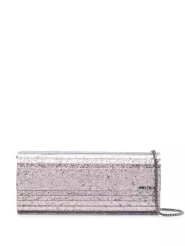 Jimmy Choo клатч Sweetie с блестками, серебристый