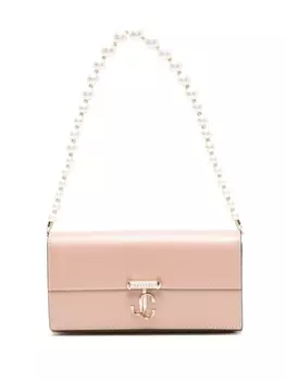 Jimmy Choo кошелек Avenue с цепочкой, нейтральный цвет