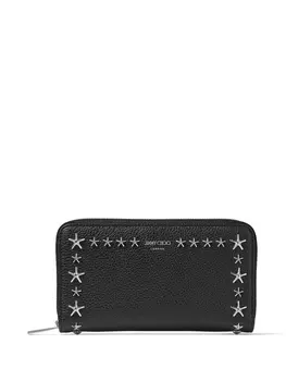 Jimmy Choo кошелек Pippa с заклепками, черный