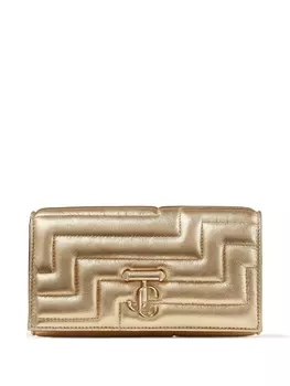 Jimmy Choo кошелек Varenne с цепочкой, золотистый