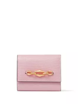 Jimmy Choo кожаный кошелек Marinda с цепочкой, розовый