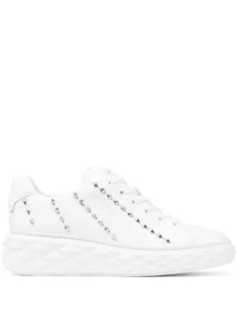 Кроссовки Jimmy Choo Diamond Light with Rivets, белый