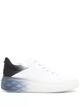 Jimmy Choo кроссовки Diamond Maxi/F II с эффектом омбре, белый
